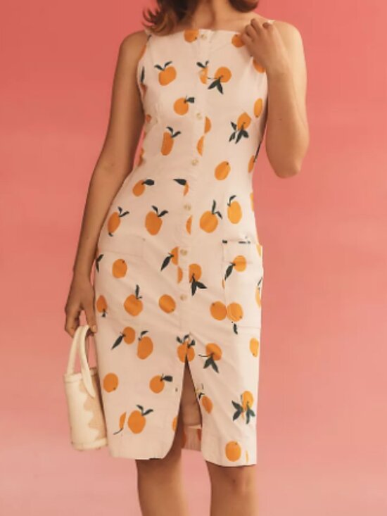 Maeve Dresses & Skirts - NWT Maeve x Anthropologie Dylan Mierzwinski Colette Citrus Midi Dress - Medium